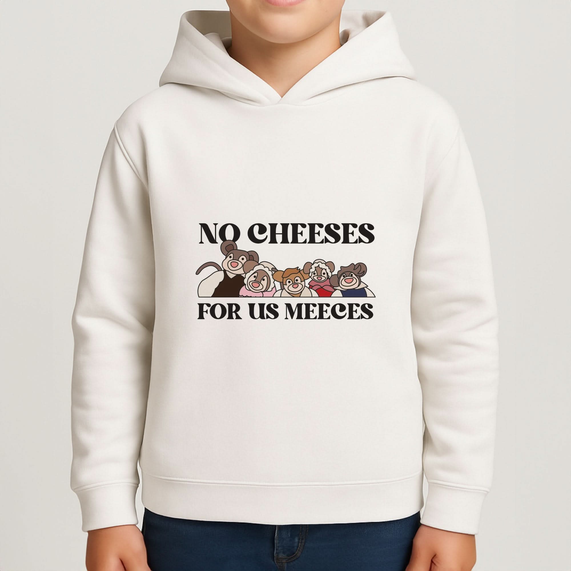 No Cheeses For Us Meeces II Boys Hoodie