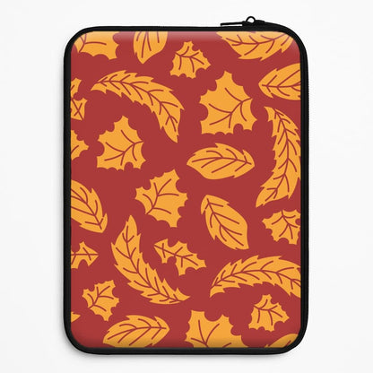 Orange Leaves Pattern Universal Laptop Sleeve