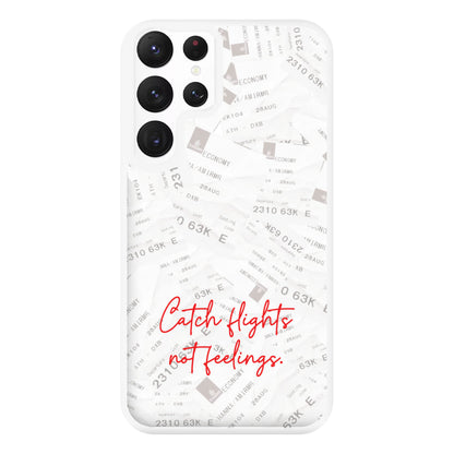 Catch Flights Not Feelings Collage Galaxy S22 Ultra Case