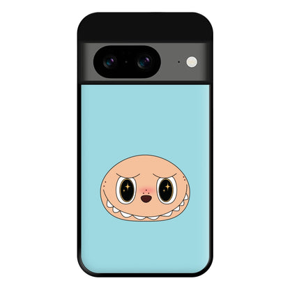 Cute Blue Monster Face Google Pixel 8a Case