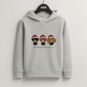 Wizards With Christmas Hats Kids Hoodie 2