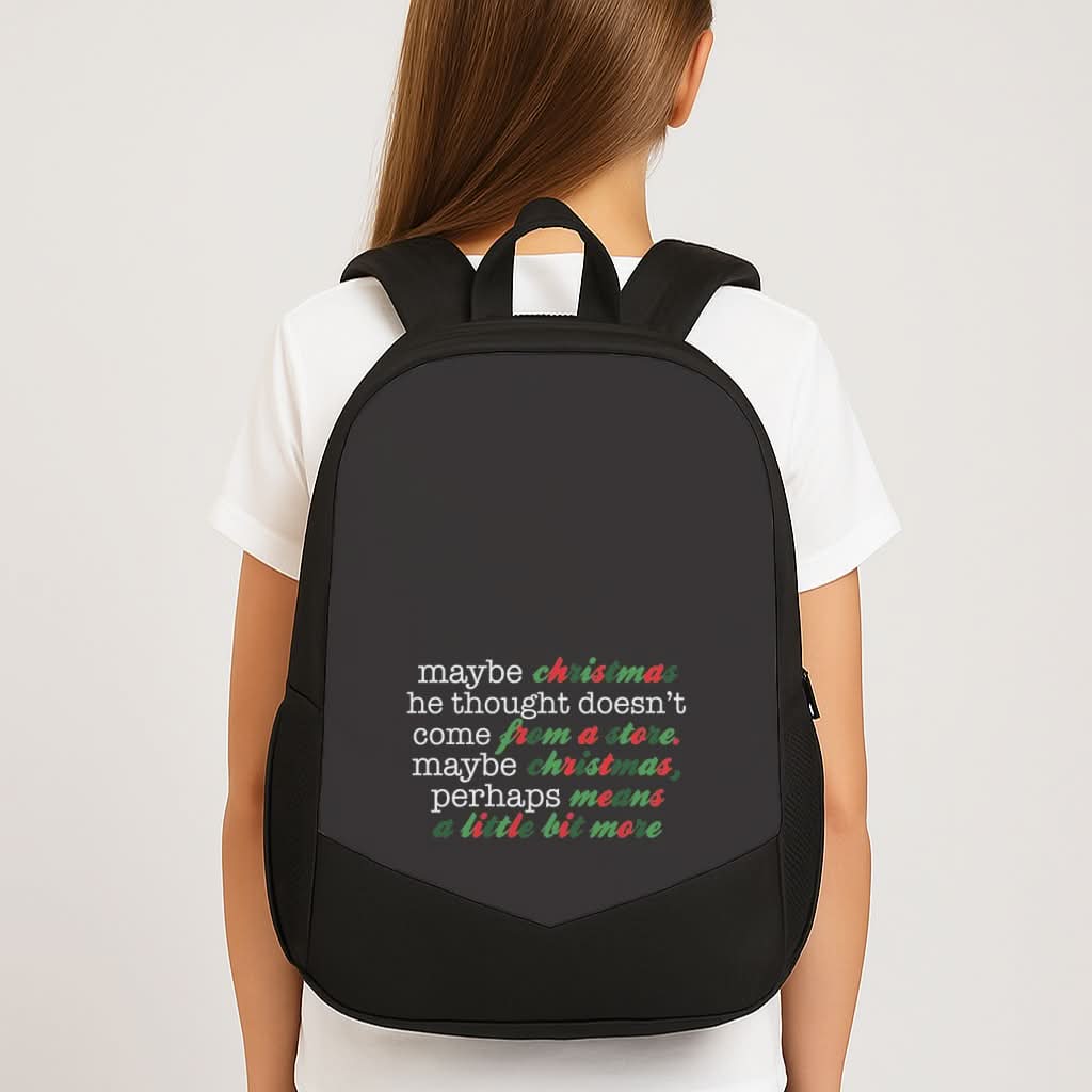 Green Creature Quote School Bag