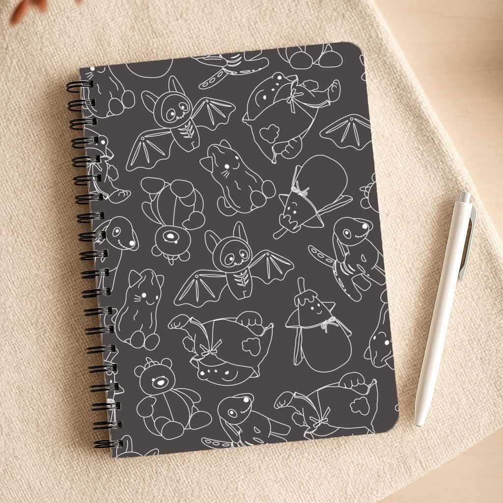 Halloween Plushies Pattern II - Halloween Notepad