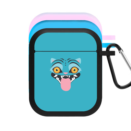 Demon Cat Face AirPods Case