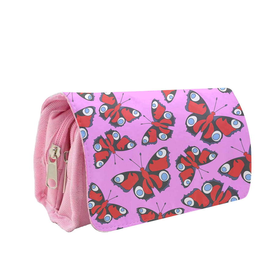 Red Butterfly - Butterfly Patterns Pencil Case