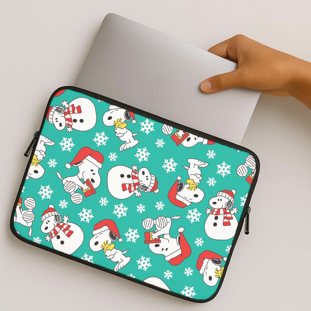 Christmas Cartoon Beagle Pattern MacBook Cover