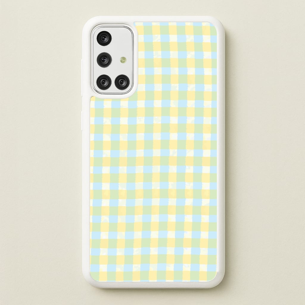 Lemonade Gingham Galaxy A71 Case