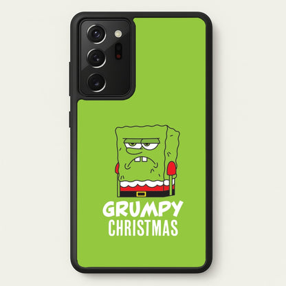 Grumpy Christmas Cartoon Sponge Galaxy Note 20 Ultra Case