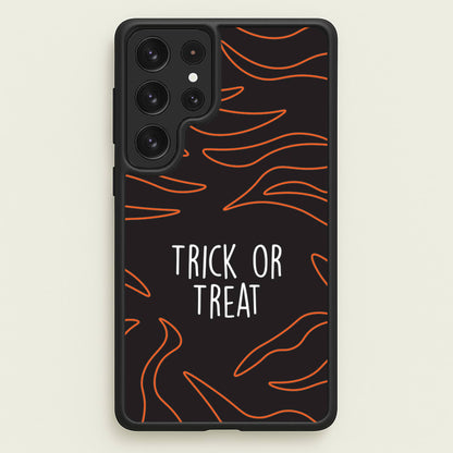 Zebra Print Trick Or Treat Galaxy S22 Ultra Case