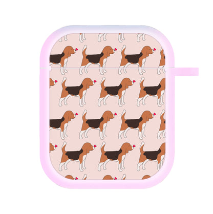 Love Beagle - Dog Pattern AirPods Case