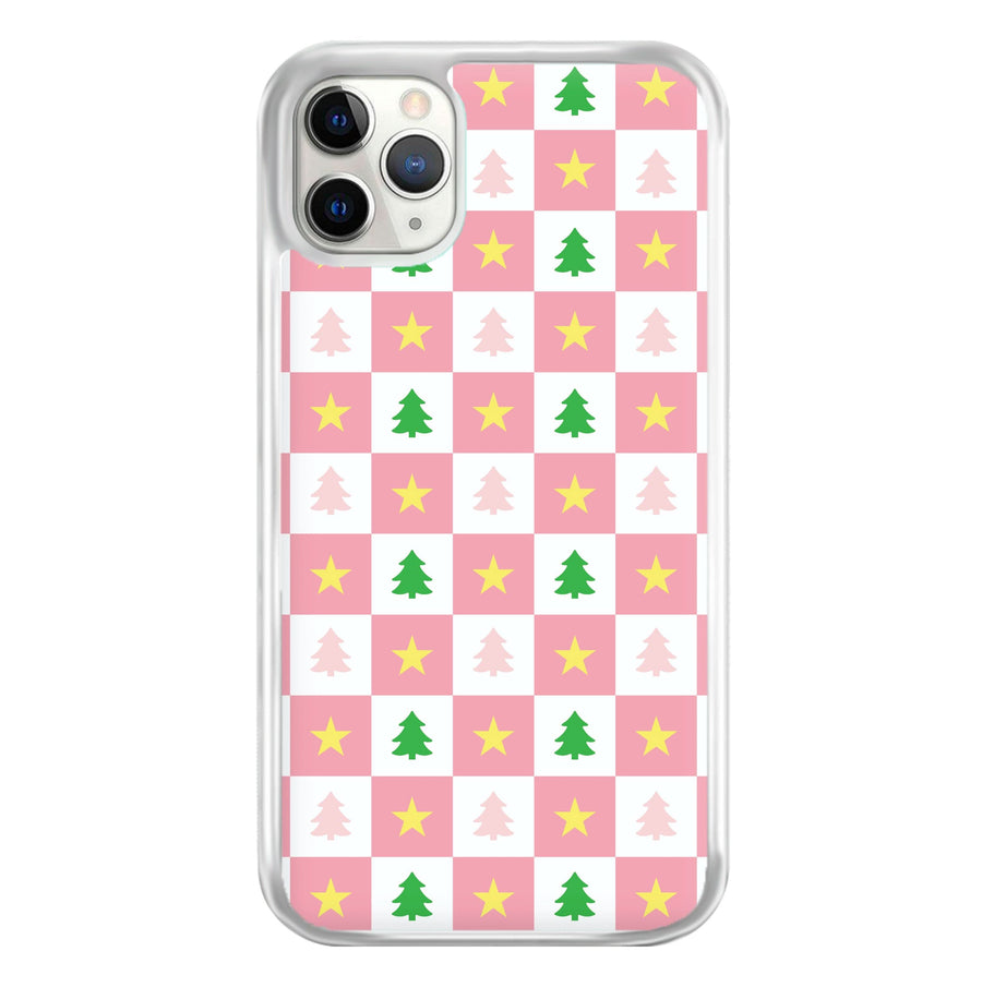 Pink And Green Tree Pattern Phone Case