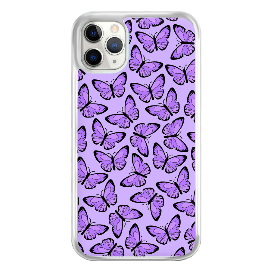 Purple Butterfly - Butterfly Patterns Phone Case