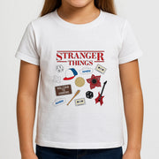 Stranger Things Cartoon Icons Kids T-Shirt 3