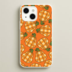 Tartan Pumpkins Pattern iPhone 15 Case