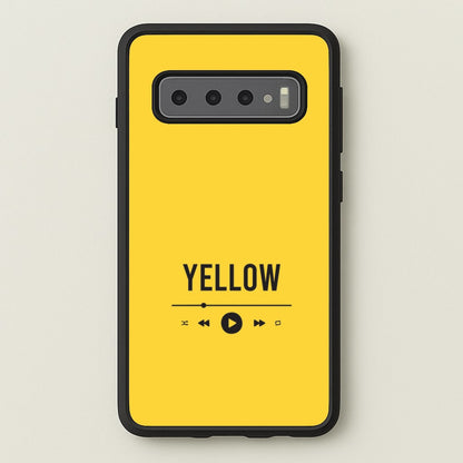 Yellow Music Player Galaxy S10 Plus Case