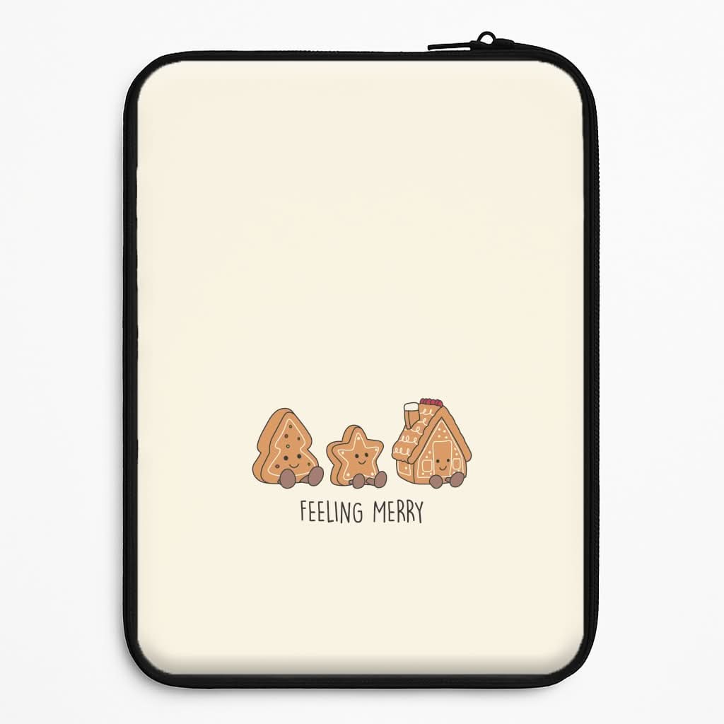 Gingerbread Plushies Quote Laptop Sleeve