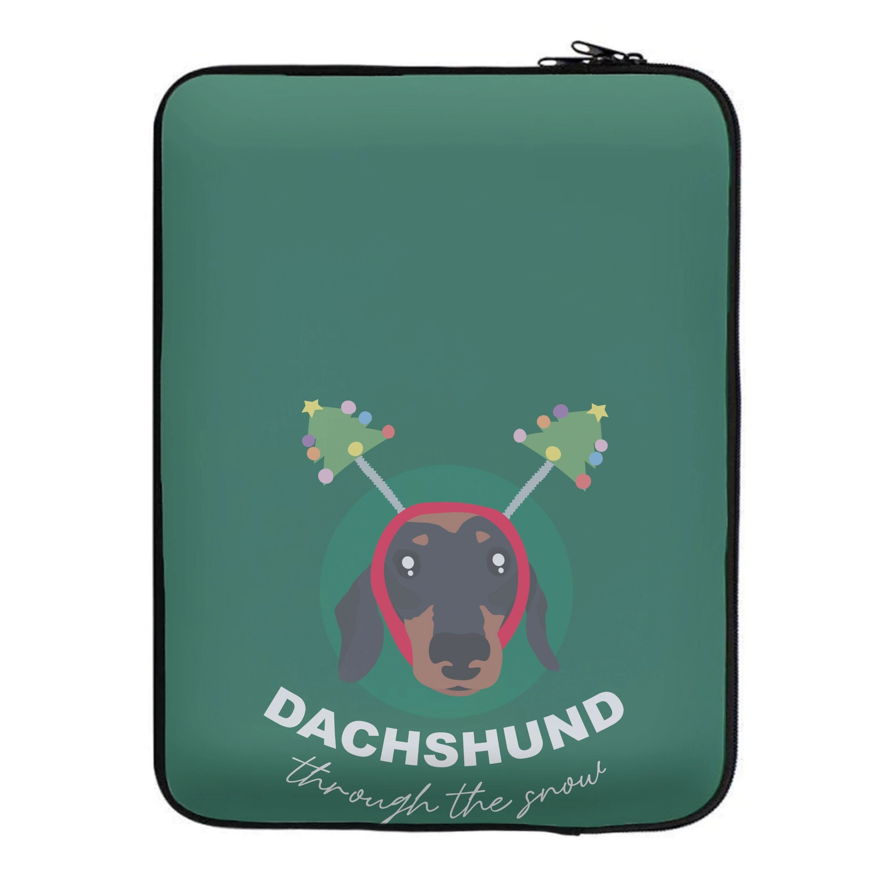 Dachshund Through The Snow Laptop Sleeve