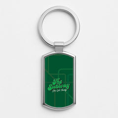 Subway Green Luxury Keyring