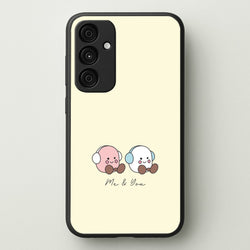 Cute Christmas Marshmellow Plushies Galaxy A35 Case