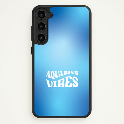 Aquarius Vibes Gradient Zodiac Galaxy S23 Plus Case