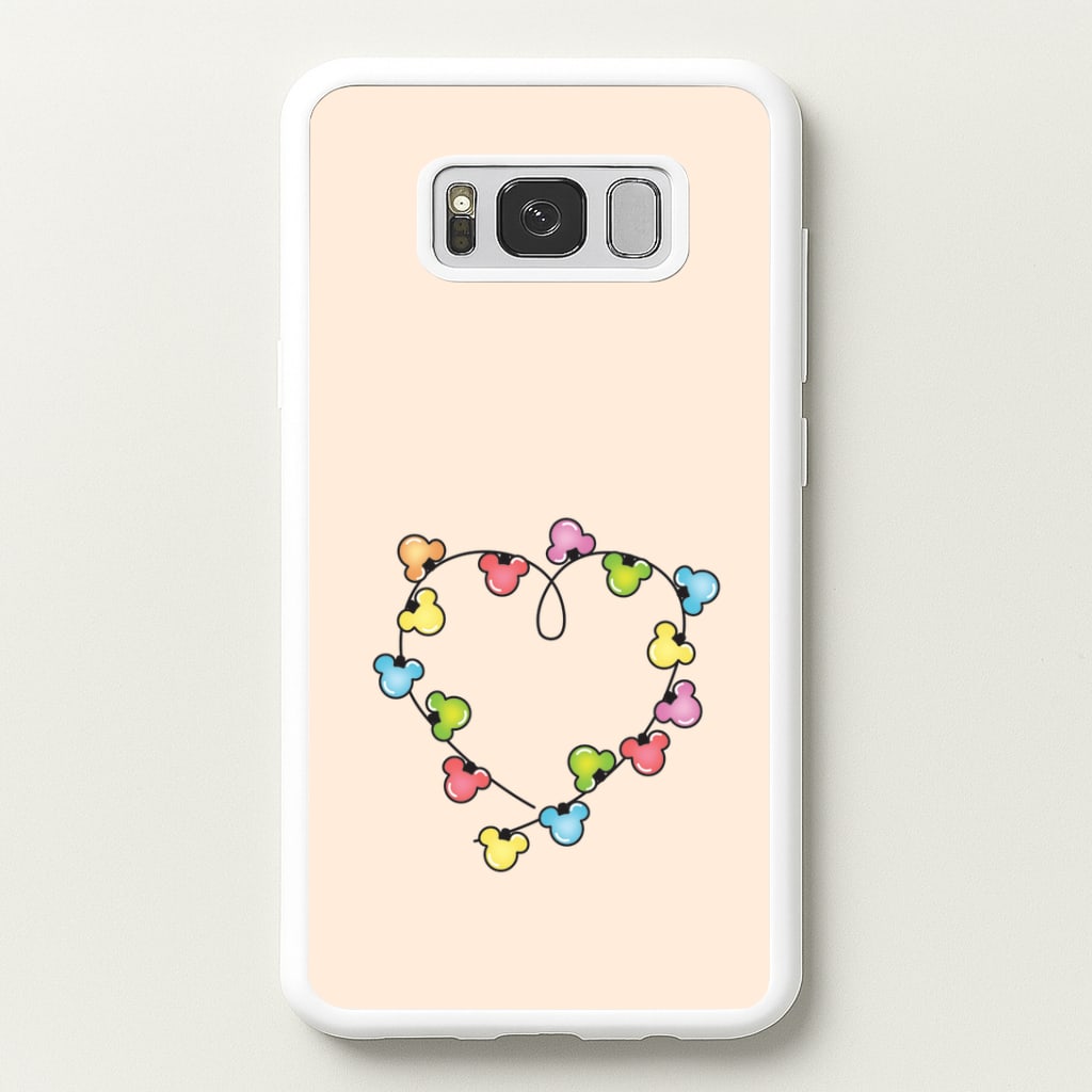 Cartoon Mouse Christmas Fairylights Heart Galaxy S8 Plus Case