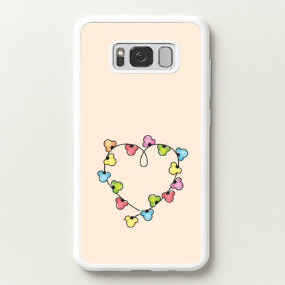 Cartoon Mouse Christmas Fairylights Heart Galaxy S8 Plus Case