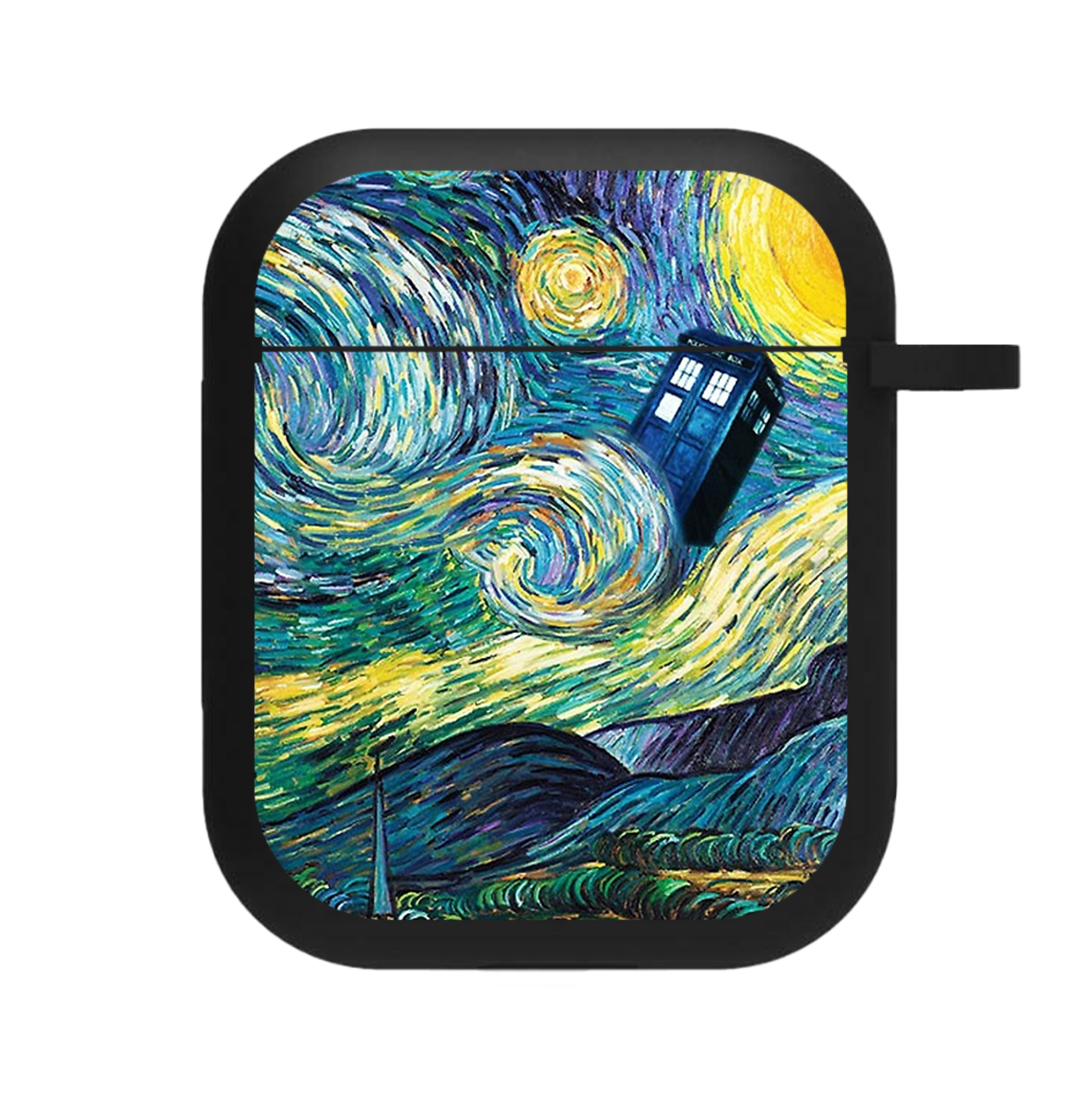 Starry Night Tardis AirPods Case