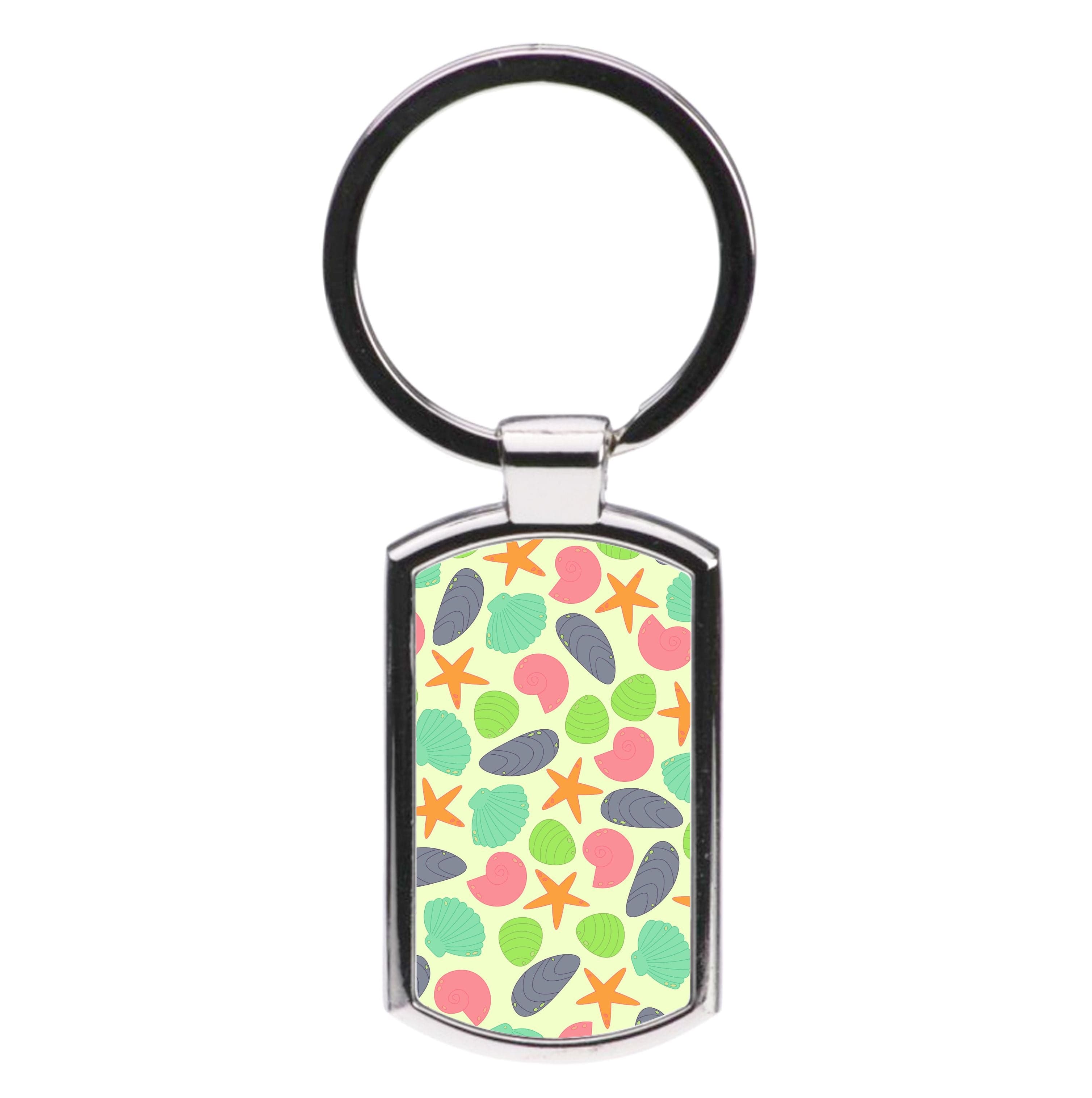 Seashells Pattern 1  Luxury Keyring