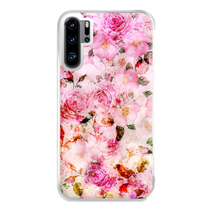 Pretty Pink Chic Floral Pattern Phone Case