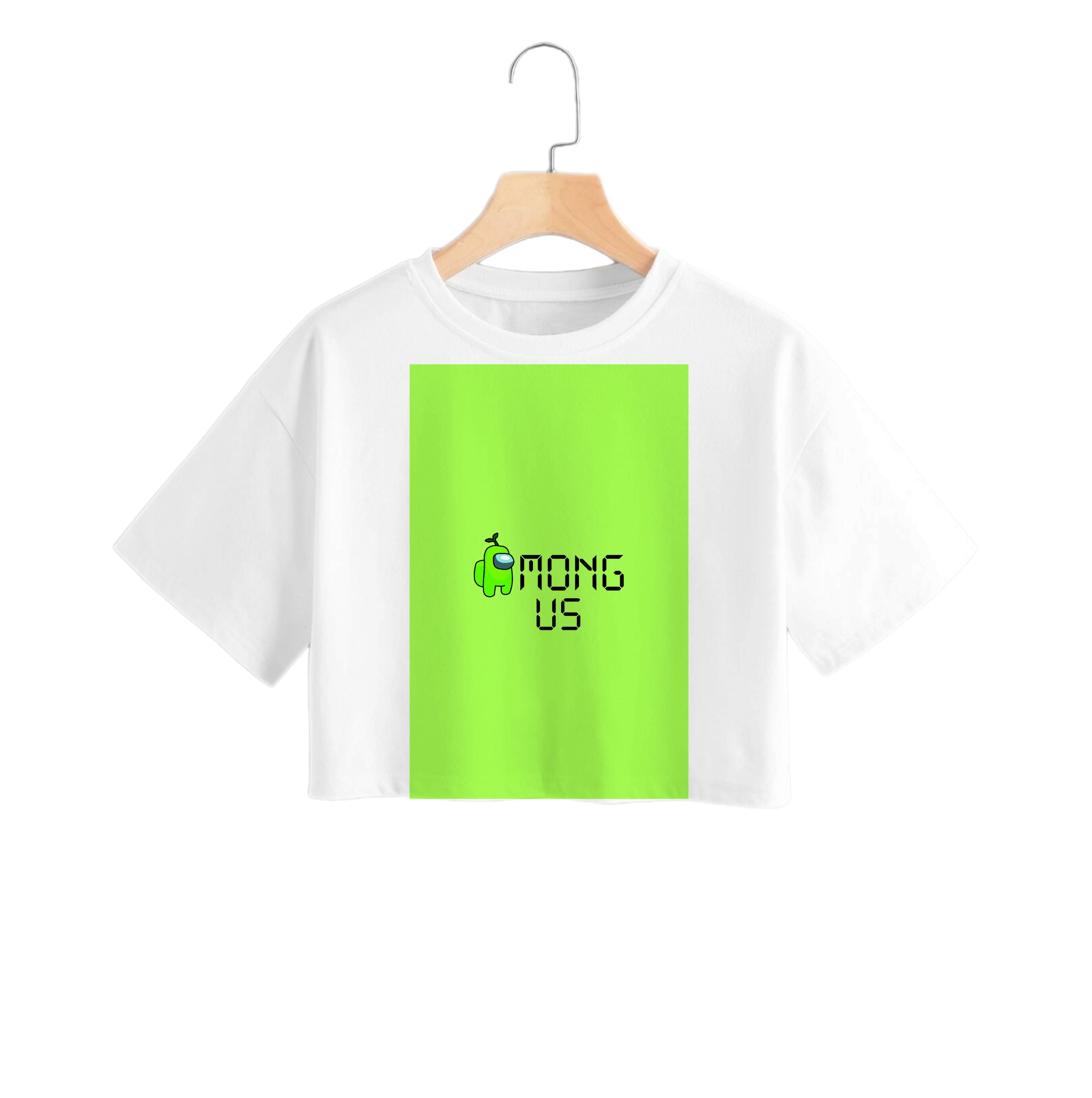 Among Gaming - Green Crop Top