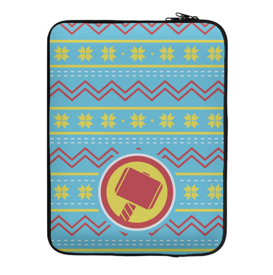 Hammer Christmas Pattern Laptop Sleeve