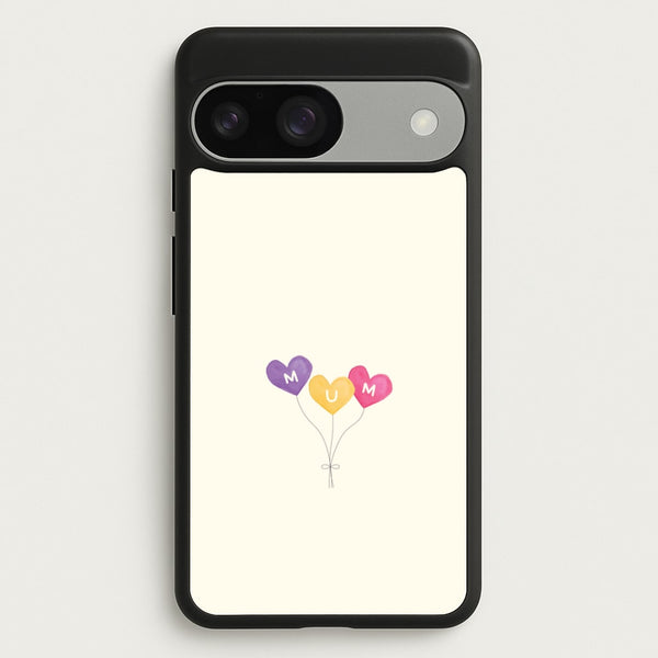 Mum Watercolour Balloons Google Pixel 9 / 9 Pro Case