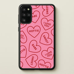 Quote Love Hearts Pattern Galaxy S20 Plus Case