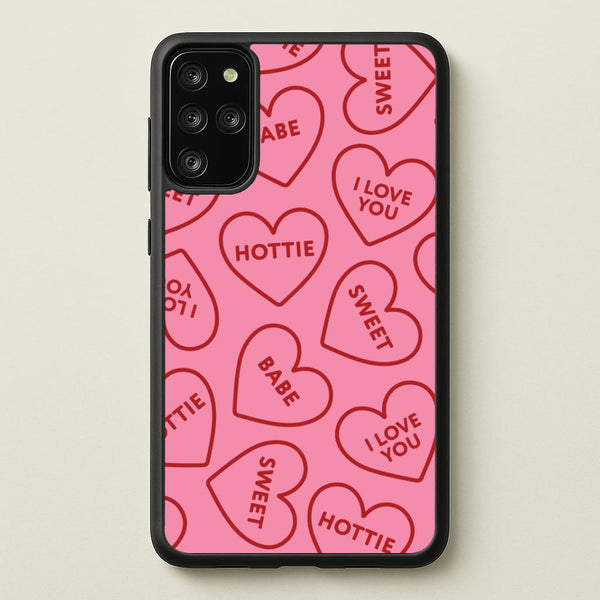 Quote Love Hearts Pattern Galaxy S20 Plus Case