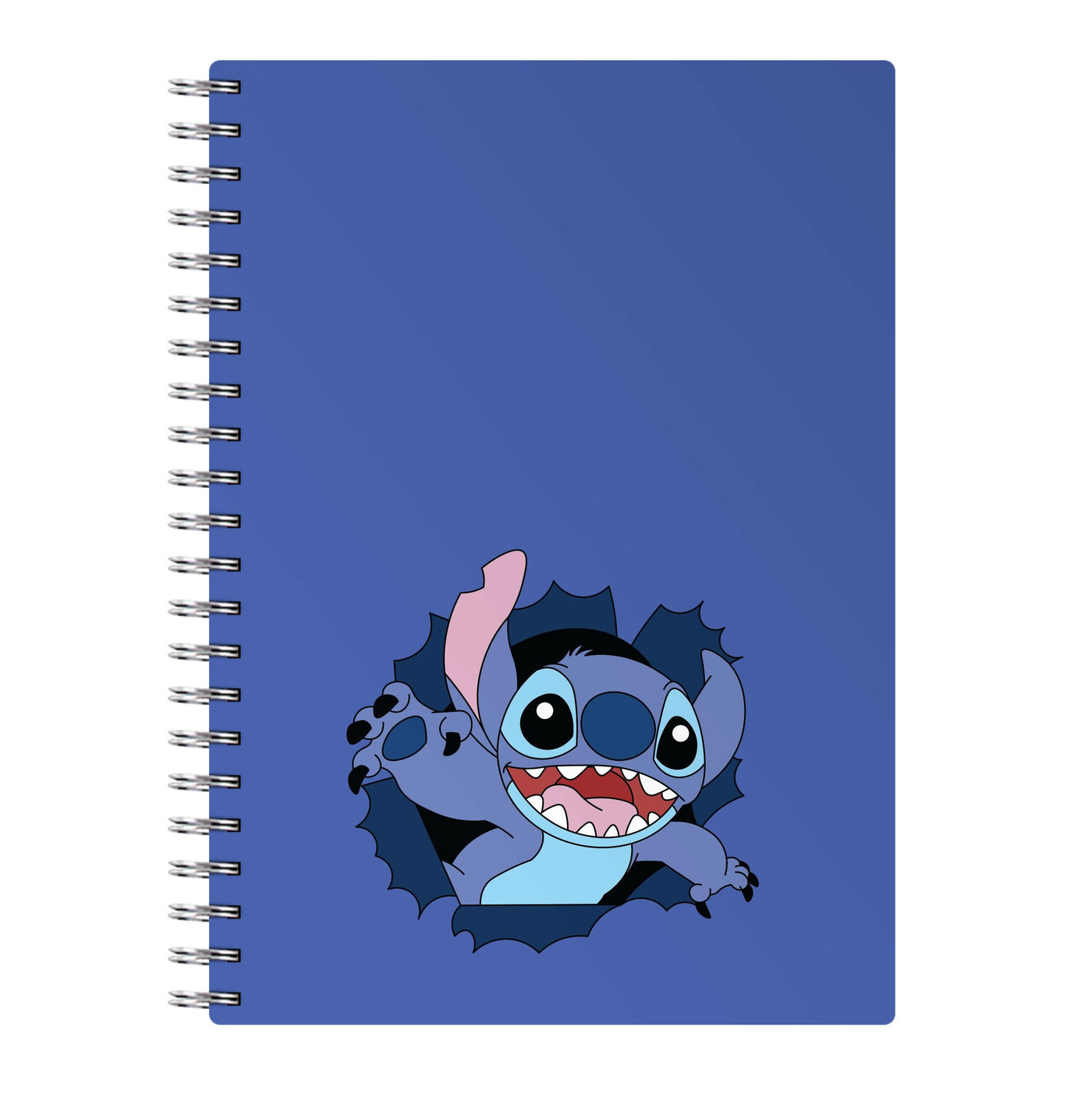 Torn Blue Alien Notebook