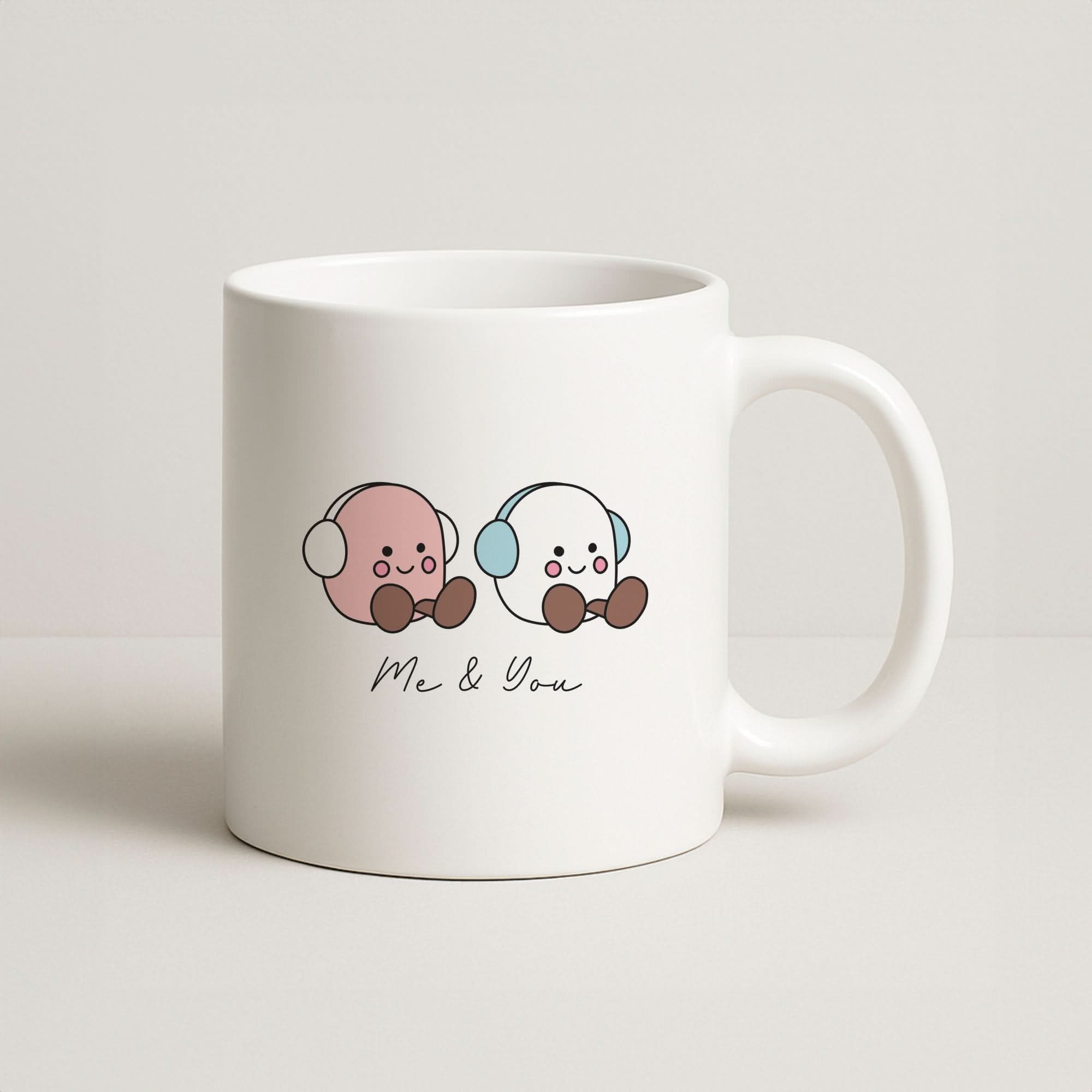 Cute Christmas Marshmellow Plushies Coffee Mug