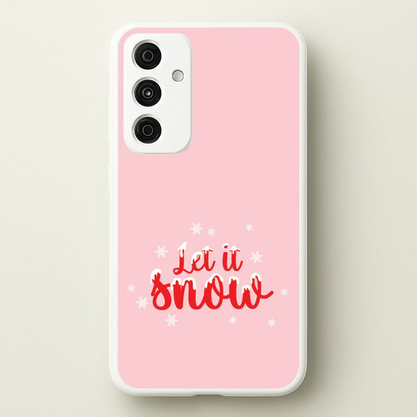 Let It Snow Snowflakes Galaxy A35 Case
