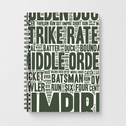 Cricket Wordscape Notebook