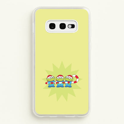 Cute Green Aliens Candycane Galaxy S10e Case