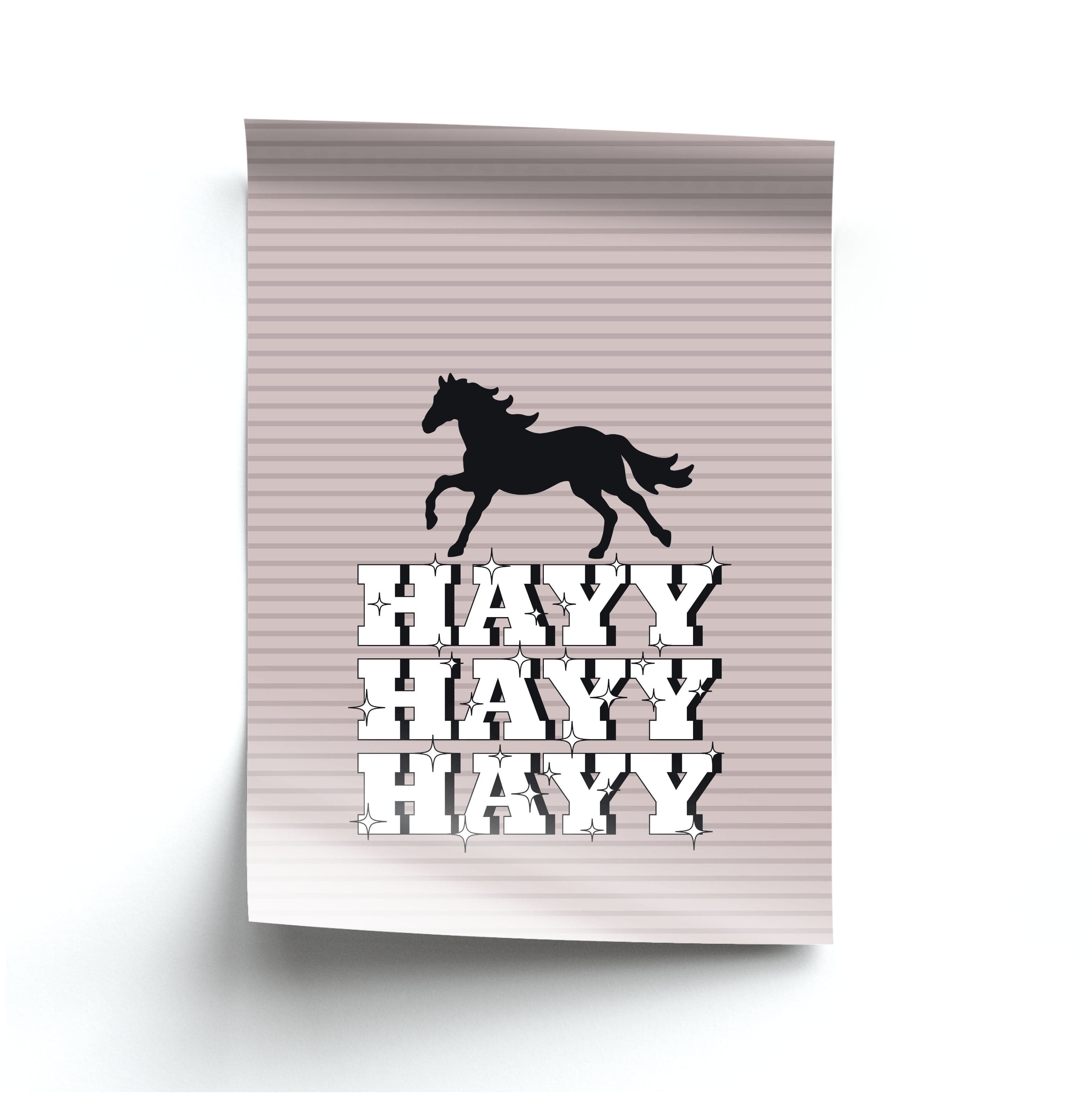 Hayy Hayy Hayy - Horses Poster