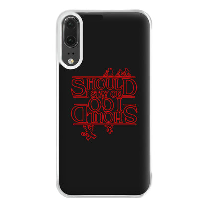 Should I Stay Or Should I Go Upside Down Phone Case