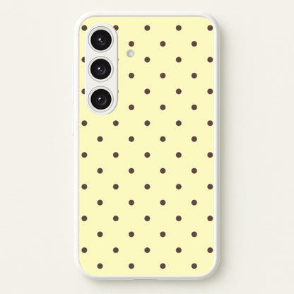 Vanilla & Chocolate Polka Dots Galaxy S25 Case