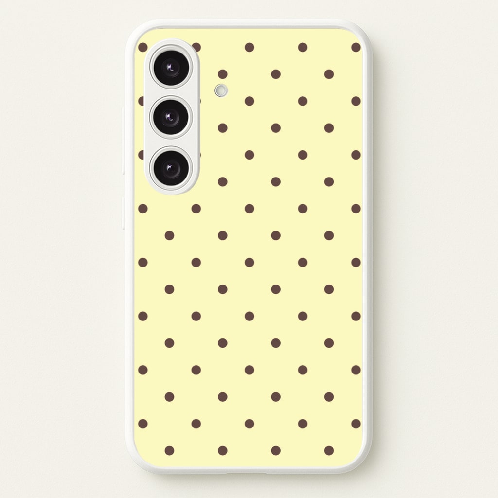 Vanilla & Chocolate Polka Dots Galaxy S24 Case