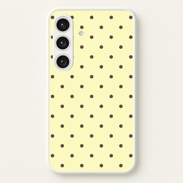 Vanilla & Chocolate Polka Dots Galaxy S24 Plus Case