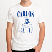 Carlos White And Blue T-Shirt 4