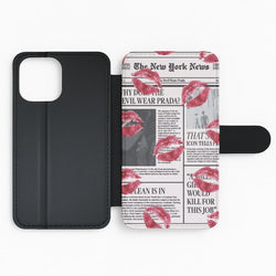 Headline Kisses Flip Phone Case