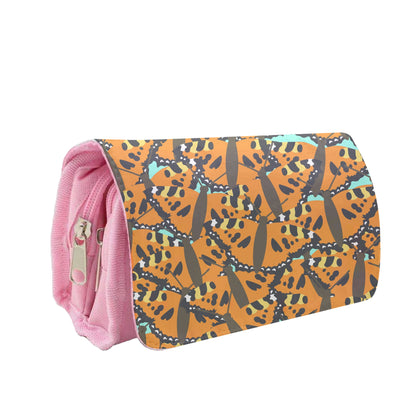 Orange Butterfly - Butterfly Patterns Pencil Case