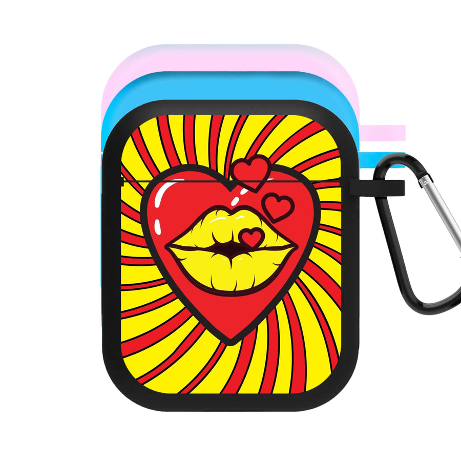 Spiral Kiss - Pop Art AirPods Case