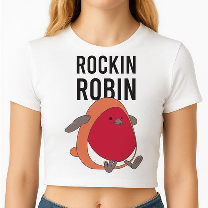 Rockin Robin Plush Crop Top