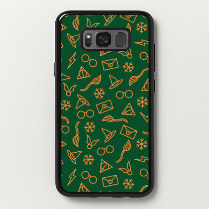 Christmas Wizard Icons Pattern Galaxy S8 Plus Case